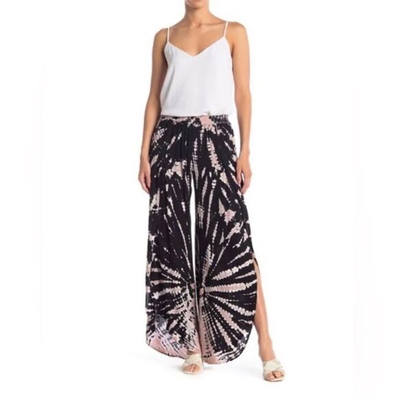Young Fabulous And Broke Tie Dye Palms Springs Wide Leg Pants - Picture 1 of 10